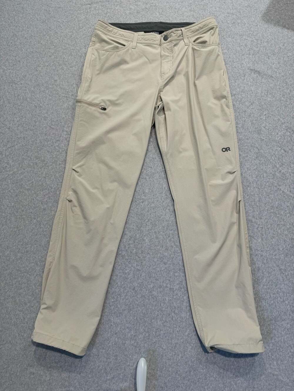 Outdoor Research Ferrosi Pants Women 12 Beige Hiking Stretch Nylon Straight Leg - Picture 10 of 10
